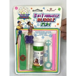 Miracle Bubbles Imperial‎ Toy Vintage 1991 NEW 5 in 1 Pack